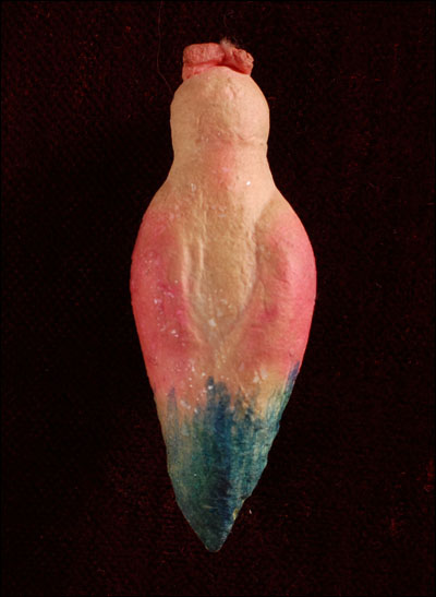 Antique Christmas ornament - cotton WOODPECKER