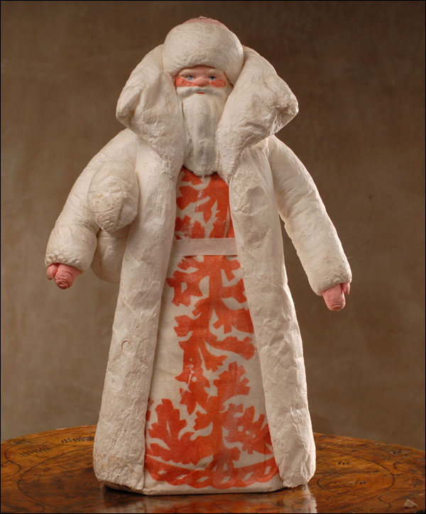 Antique Christmas cotton figure of Santa