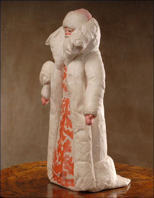 Antique Christmas cotton figure of Santa