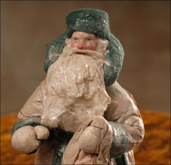 Antique Christmas cotton figure of Santa
