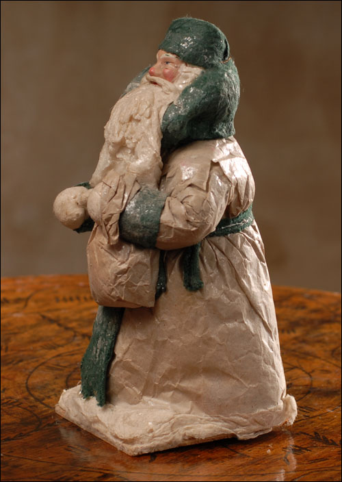 Antique Christmas cotton figure of Santa
