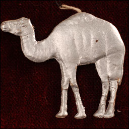 Antique Christmas Dresden ornament CAMEL