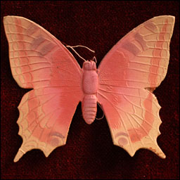 Antique Christmas Dresden ornament BUTTERFLY