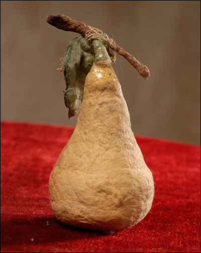 Antique Christmas ornament - cotton PEAR