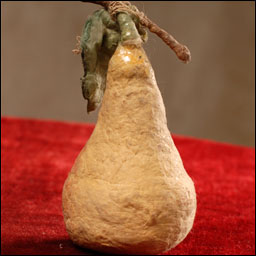 Antique Christmas ornament - cotton PEAR