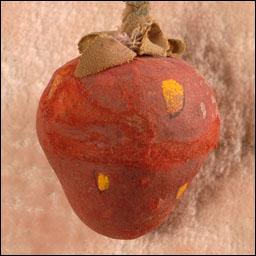 Antique Christmas ornament - cotton STRAWBERRY