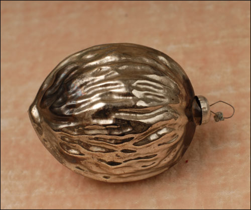 Antique Christmas ornament WALNUT