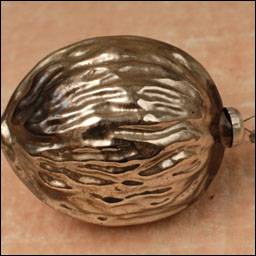 Antique Christmas ornament WALNUT