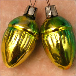 Antique Christmas ornament 2 ACORNS