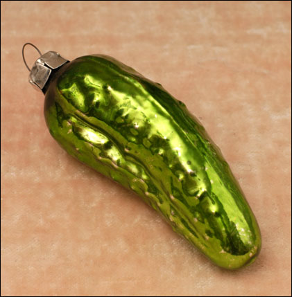 Antique Christmas ornament PICKLE