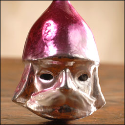 Antique glass Christmas ornament KNIGHT
