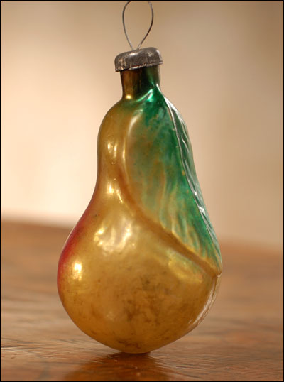 Antique Christmas ornament PEAR