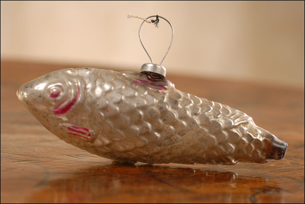 Antique Christmas ornament FISH
