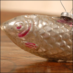 Antique Christmas ornament FISH