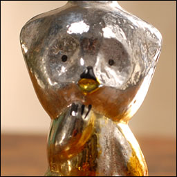 Antique Christmas ornament TEDDY BEAR