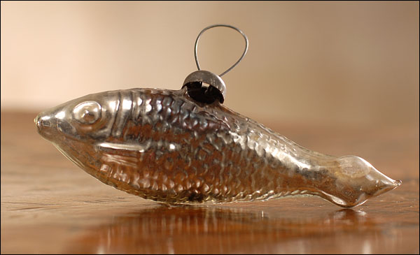 Antique Christmas ornament FISH