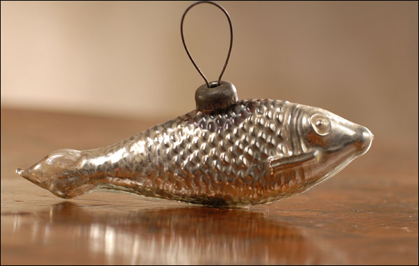 Antique Christmas ornament FISH