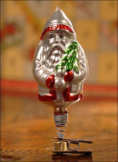 Antique German Christmas ornament SANTA