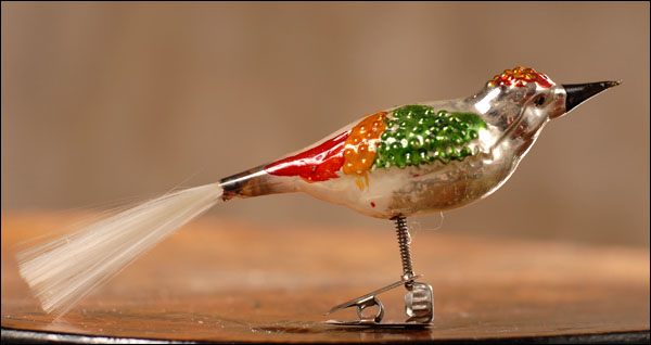Antique German Christmas ornament BIRD