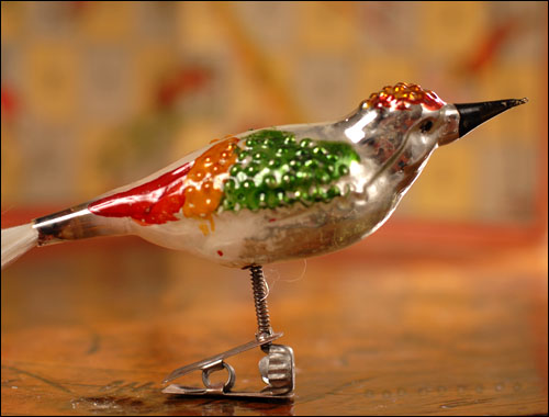 Antique German Christmas ornament BIRD