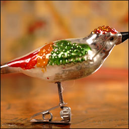 Antique German Christmas ornament BIRD