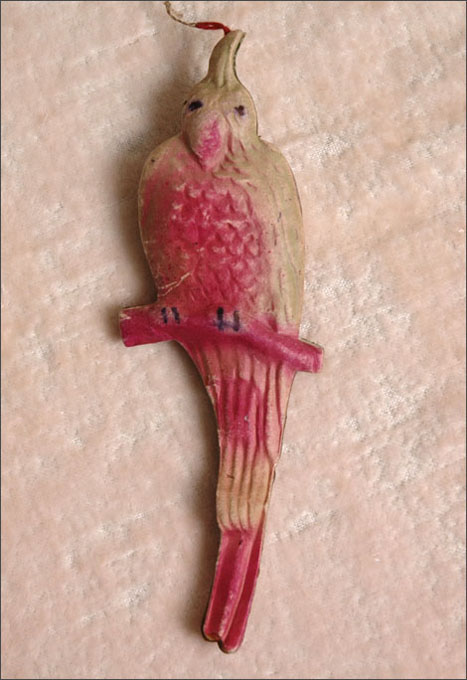 Antique Christmas ornament COCKATOO PARROT
