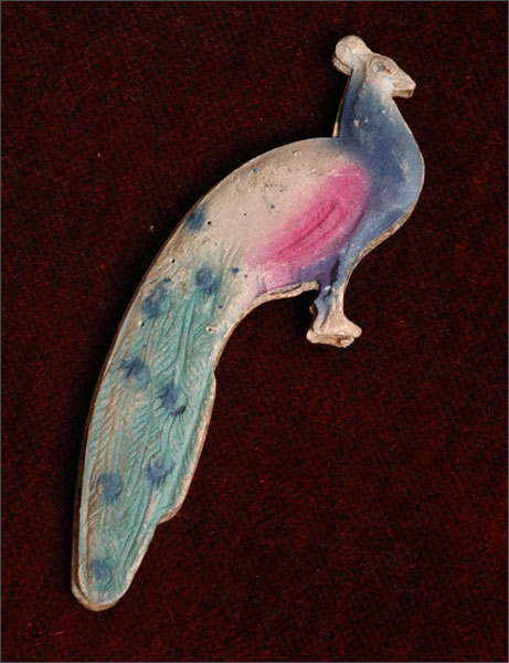Antique Christmas ornament PEACOCK