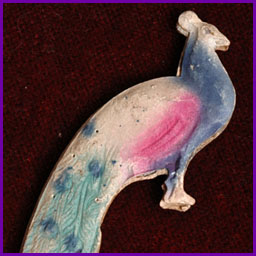 Antique Christmas ornament PEACOCK
