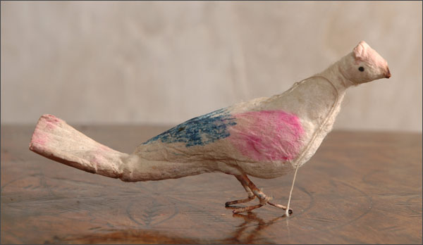 Antique Christmas ornament PEACOCK