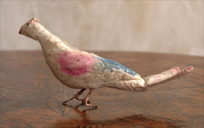 Antique Christmas ornament PEACOCK