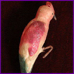 Antique Christmas ornament cotton WOODPECKER