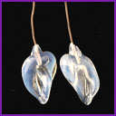  Antique French blue glass Doll Earrings