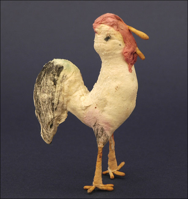Antique Christmas ornament ROOSTER
