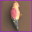 Antique Christmas ornament WOODPECKER