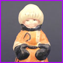 Vintage Christmas glass ornament COSSACK BOY