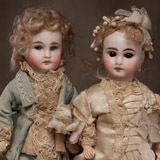 Antique French Bride & Groom Dolls