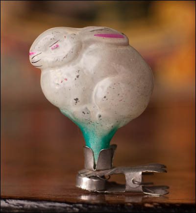 Antique Christmas ornament BUNNY