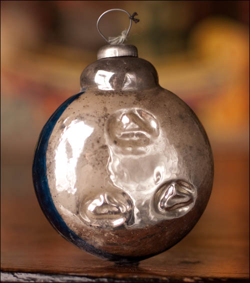 Antique CHRISTMAS ornament CLOCK