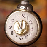 Antique CHRISTMAS ornament CLOCK