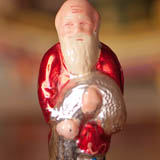 Antique Christmas ornament OLD FISHERMAN