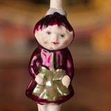 Antique Christmas ornament CHERRY GIRL