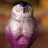 Antique Christmas ornament EAGLE OWL