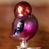 Antique Christmas ornament BULLFINCH