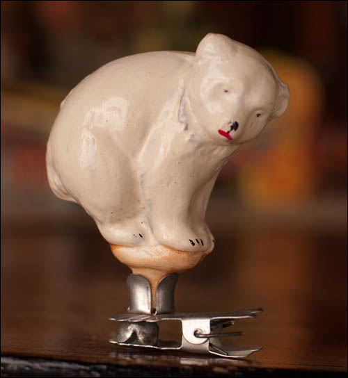 Antique CHRISTMAS ornament POLAR BEAR
