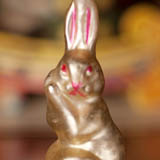 Antique Christmas ornament RABBIT or HARE