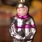 Antique Christmas ornament HOCKEY PLAYER