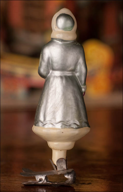 Antique Christmas ornament SNOW-GIRL