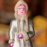 Antique Christmas ornament SNOW-GIRL