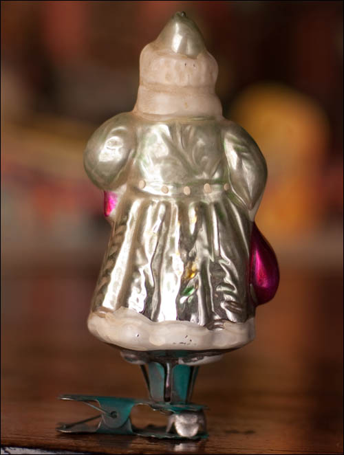 Antique Christmas ornament SANTA
