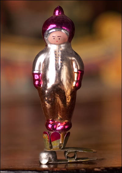 Antique Christmas ornament SPACEMAN